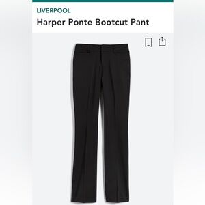 Liverpool Harper bootcut Black Pants